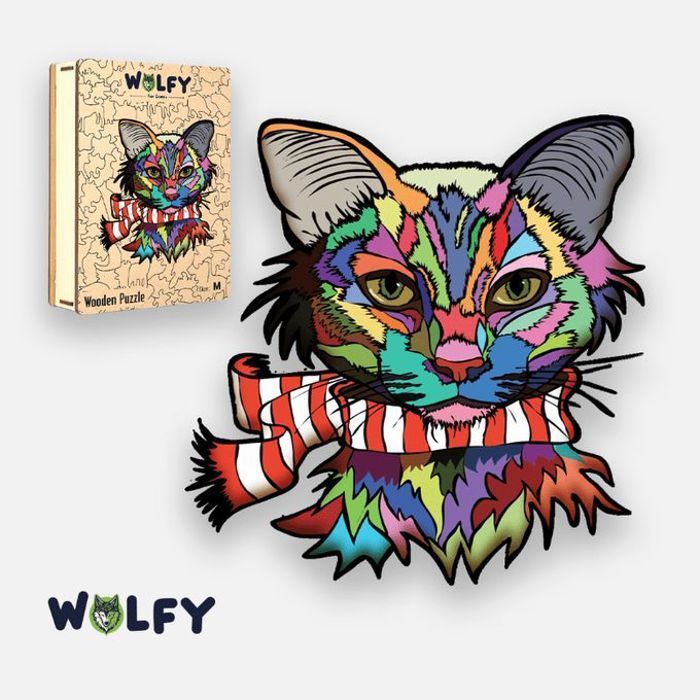 Partager ce produit


WOLFY (A4) - Puzzle en bois Chat élégant - pour adultes et enfants +12 ans