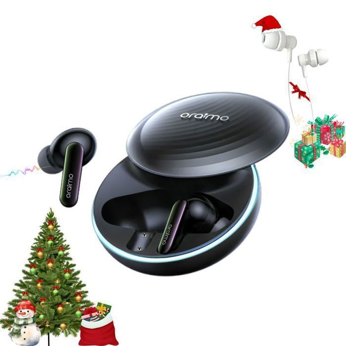 oraimo SpaceBuds Ecouteurs à réduction de bruit ANC 50dB +  Écouteurs Gratuits Offerts