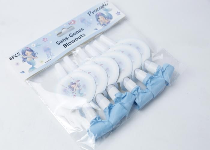 6 SANS-GÊNES SIRENE BLOWOUTS -BLEU