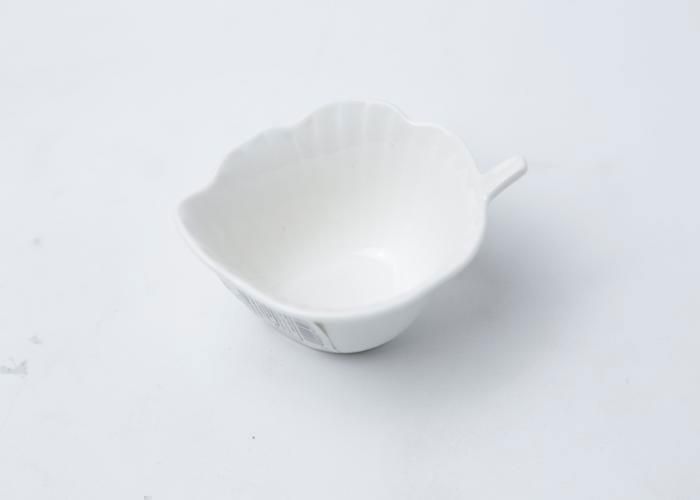 Saucière en porcelaine - SAUCIER BLANCHE - Forme de poire - 8,9 x 6,9 x 4,9 cm - Compatible lave-vaisselle