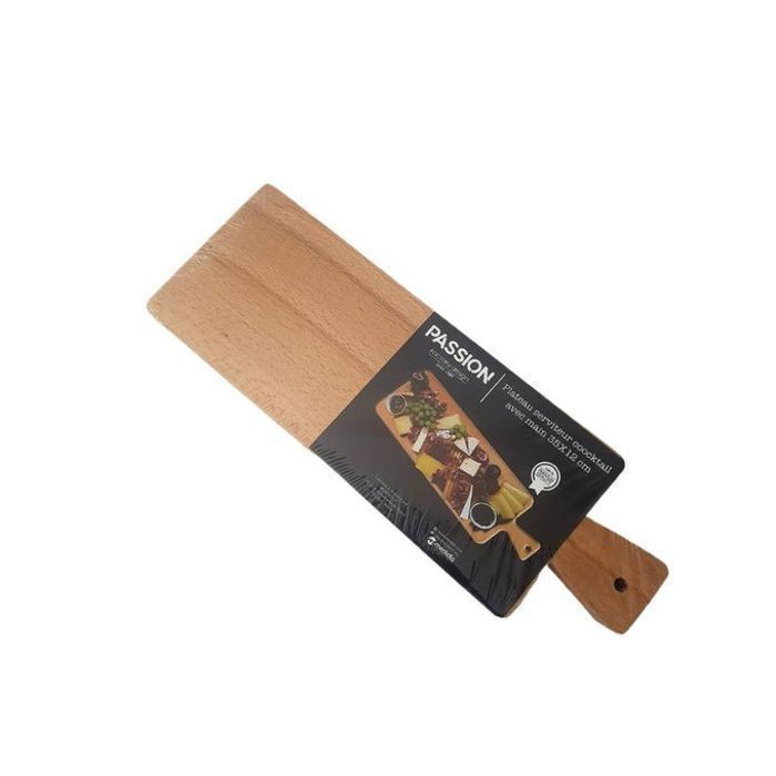 Planche à fromage en bois rectangulaire, réf.:3512 Dim. : L35XP12 CM