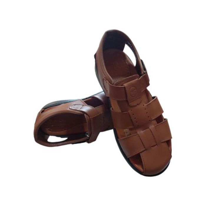 Sandale médicale - SANDAL MARRON - 2023 - Cuir véritable - Confortable - Taille 41