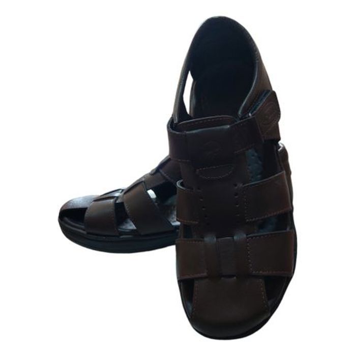 Sandale médicale - Collection-SANDAL - Marron - Cuir véritable - Confortable - Semelle intérieure douce