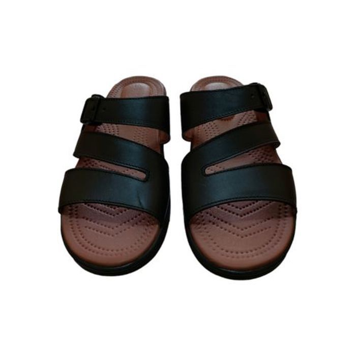 Sandale médicale - SMATI - 3-40 - Cuir véritable - Confortable - Noir