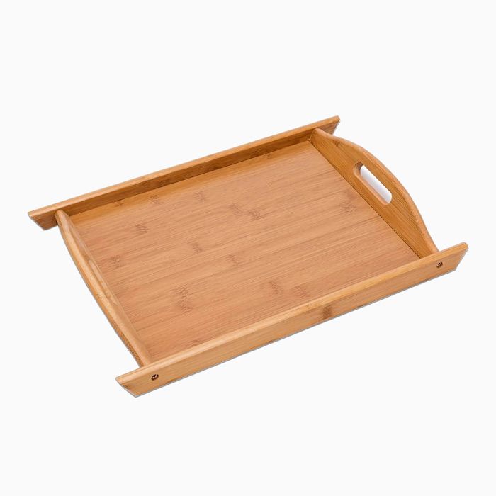 Plateau de service en bois de bambou 44 x 30 cm