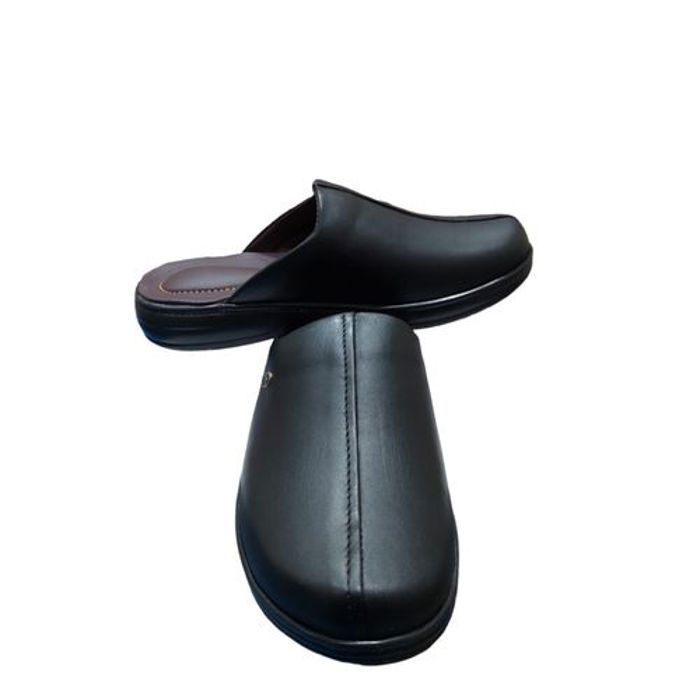 Sabot Médical - SABOT NOIR - Cuir Noir - Confort Médical - Tendance 2023 - Taille 40