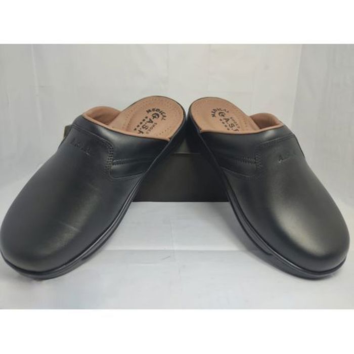 Sabot Médical - A.S.R - 1-42 - Cuir Noir - Confort Médical - Tendance 2023
