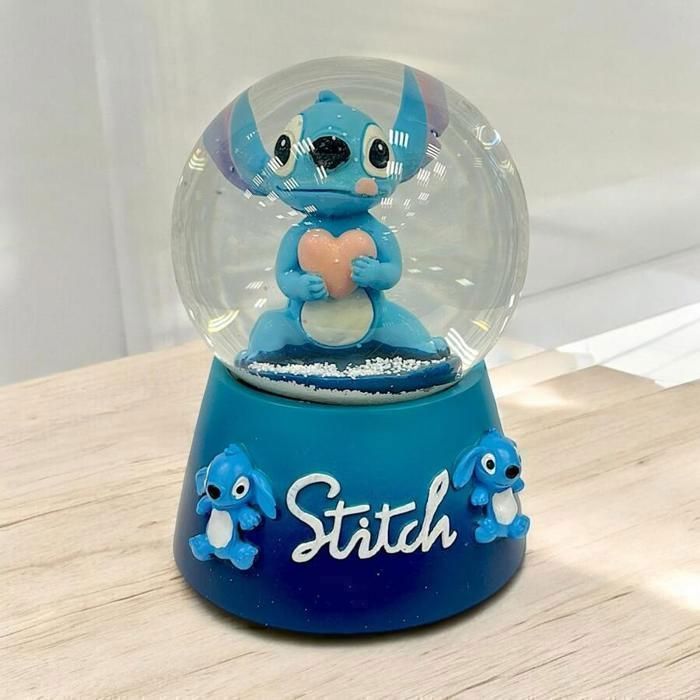 Boule à Neige Stitch Disney en Résine sur Kas Design