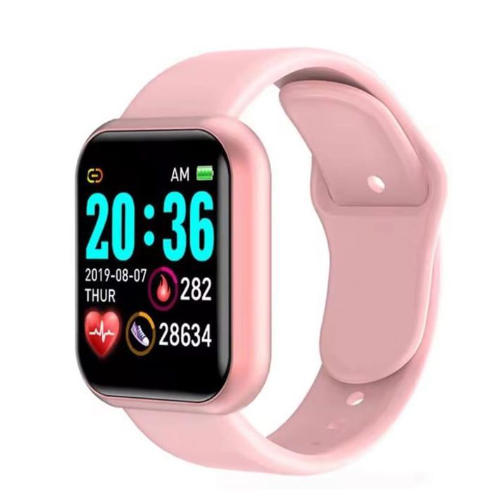 Montre Connectée - Smartwatch - Sport - Bluetooth - Rose - Autonomie 14 jours