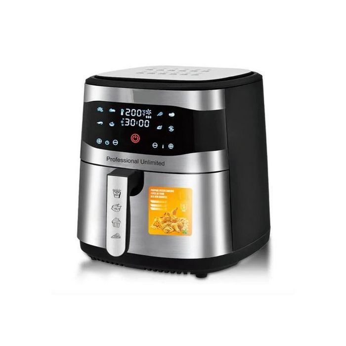 Friteuse sans huile - ROBOLUX - 8 Litres - 1700W - Contrôle intelligent - Revêtement antiadhésif