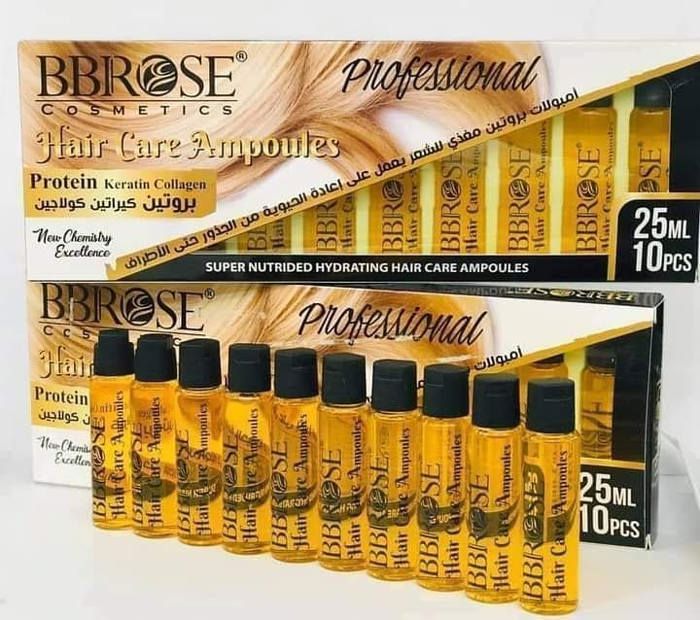 BBROSE Ampoules pour cheveux abîmés  hydratantes, réparatrices, traitement intensif Cheveux nourrissants sans sulfates