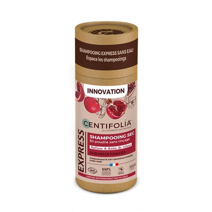 Shampoing Sec - Centifolia - Grenade - 30g - Pour Cheveux Foncés - Sans Parabène