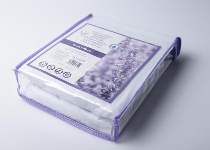 Protège-Matelas Imperméable INFUSÉ LAVANDE 90X190cm - Blanc