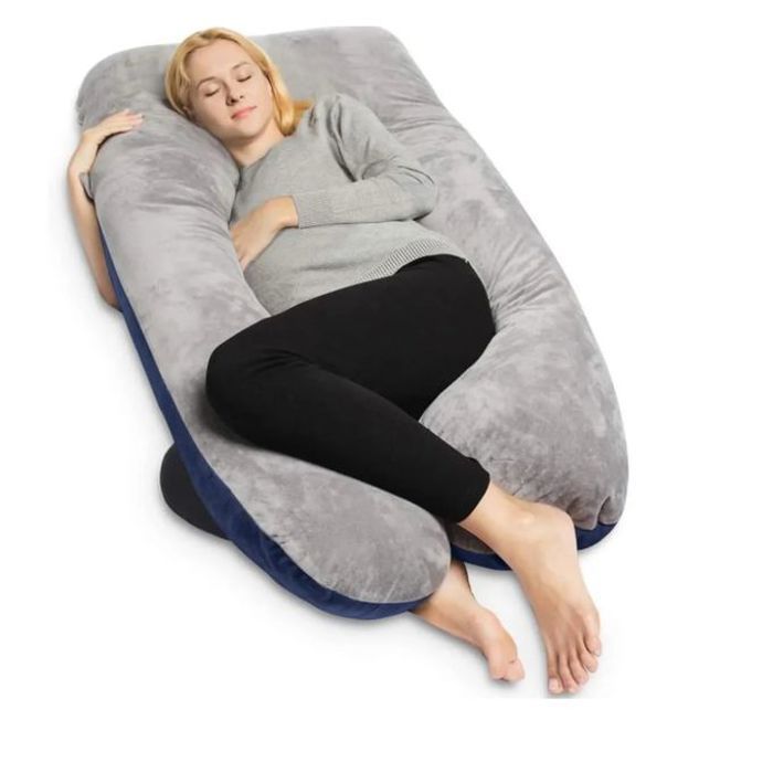 Oreiller Gris bleu marine confortable pour les femmes enceintes