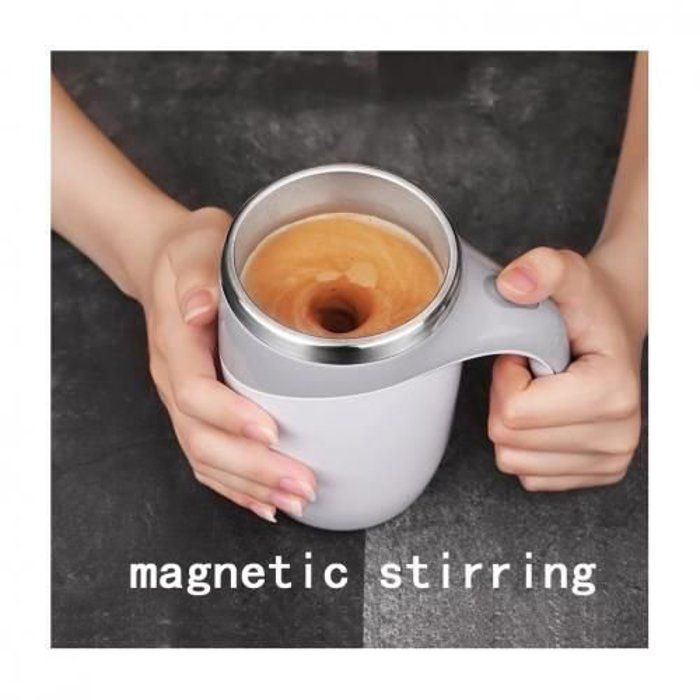 Neamou Tasse Auto-remuante,Tasse à café remuante. Tasse de mélange électrique étanche de Grande capacité pour Chocolat Chaud, café