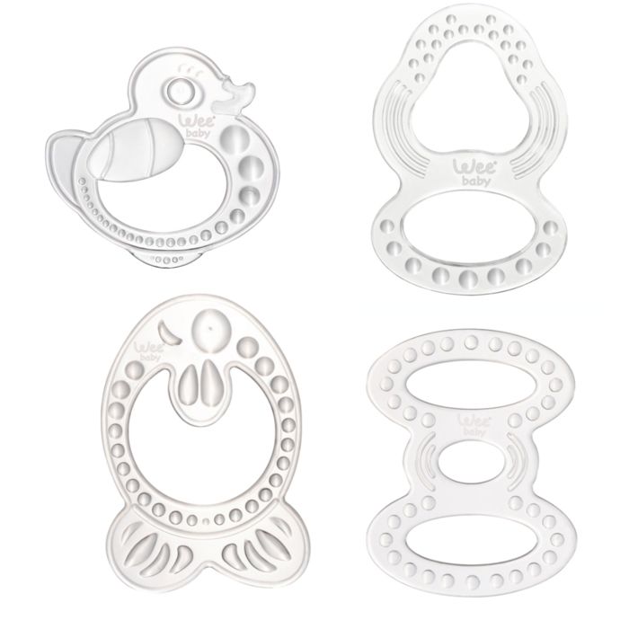 Anneaux de dentition - WeeBaby - 858-F - Pur silicone - Hypoallergénique - Pour bébé