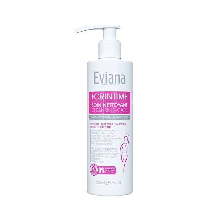 Gel intime - Eviana - Forintime - 200ml - Sans savon - Apaisant - Hydratant