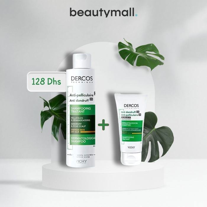 Vichy - Shampoing Dercos - Anti-Pelliculaire - Cheveux Secs - 200ml + Miniature Offerte