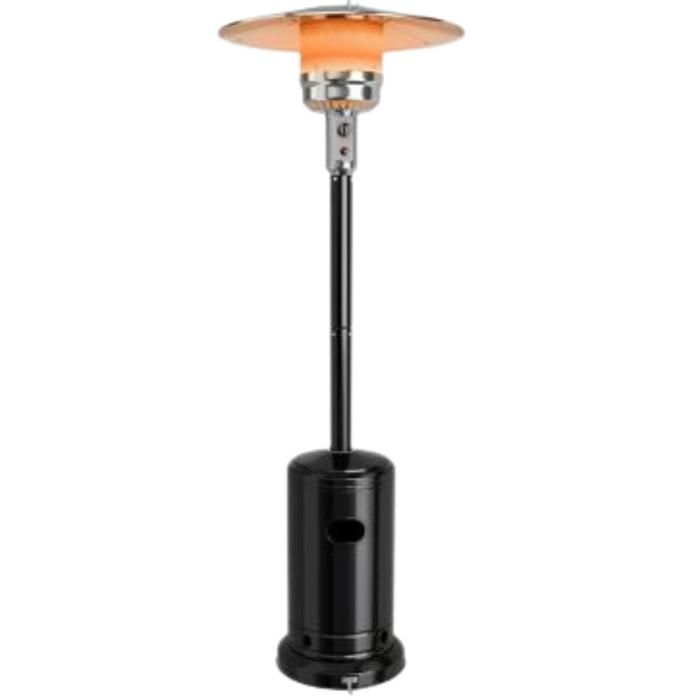 Chauffage à gaz - Parasol - Design élégant - Chaleur uniforme - Mobilité pratique