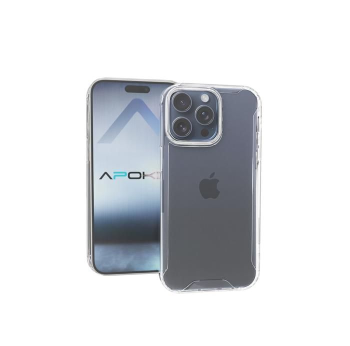 Coque premium avec coins renforcés pour Apple iPhone 16 Pro Max transparente