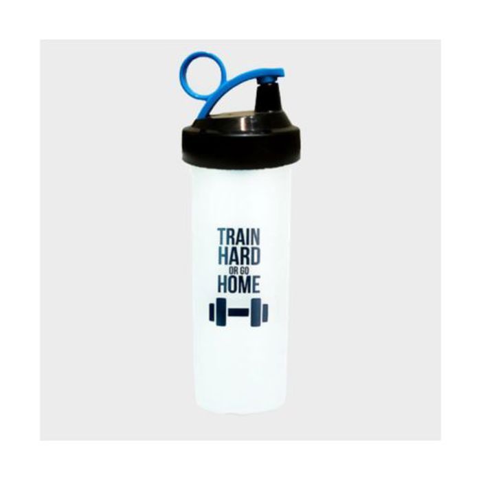 TRAIN Hard or go homme Shaker bleu noir - Shakers Protéines Musculation  - 600ml
