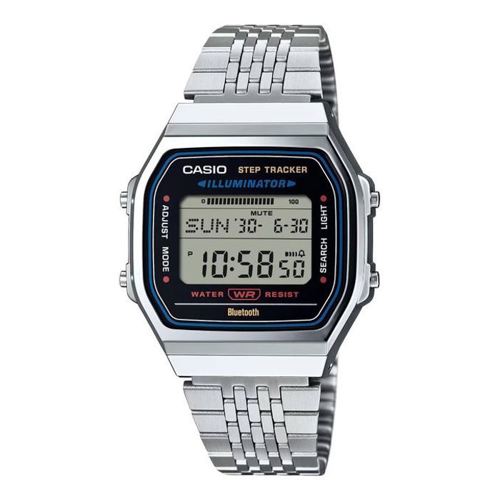 Montre - CASIO - Vintage collection - Bluetooth® - Acier inoxydable - Étanche 5 Atm