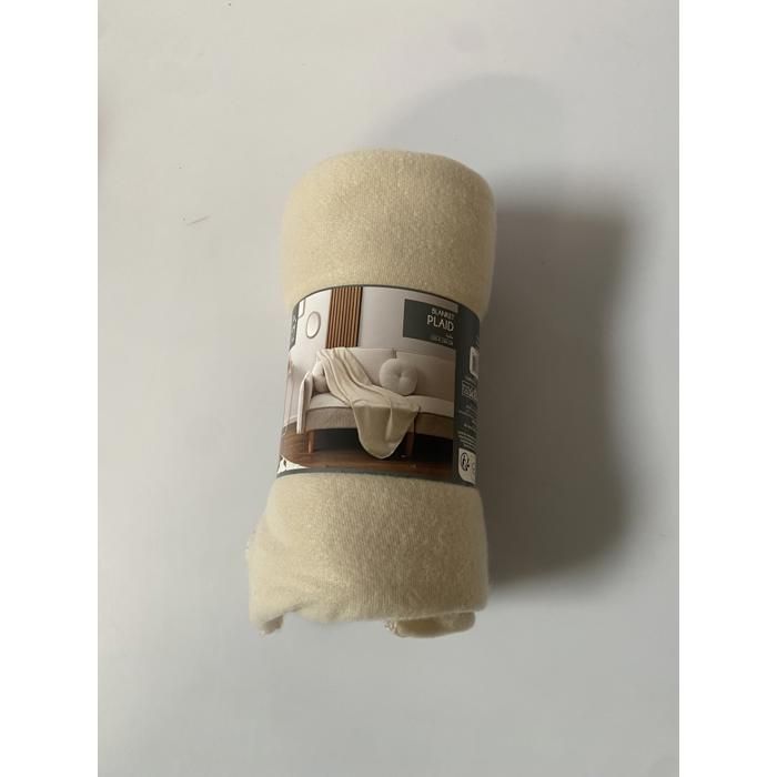 Plaid polaire uni 125X150X72 135 GSM TX0133A-Beige