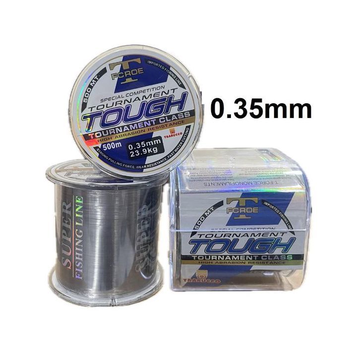 Fil de pêche - TOUGH - 500M - 0.35mm - 23.9Kg - Monofilament en nylon