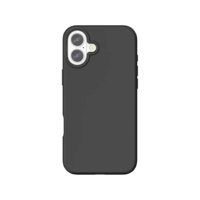 Coque en silicone pour iPhone 16 Noir