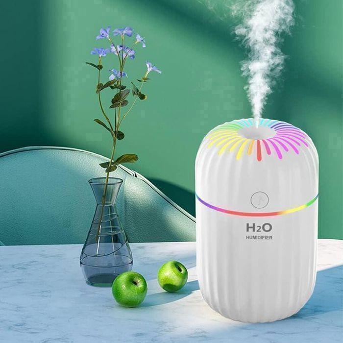 Diffuseur d'Arômes - GENERIC - H2O - 300 ml - USB - Ultra-silencieux