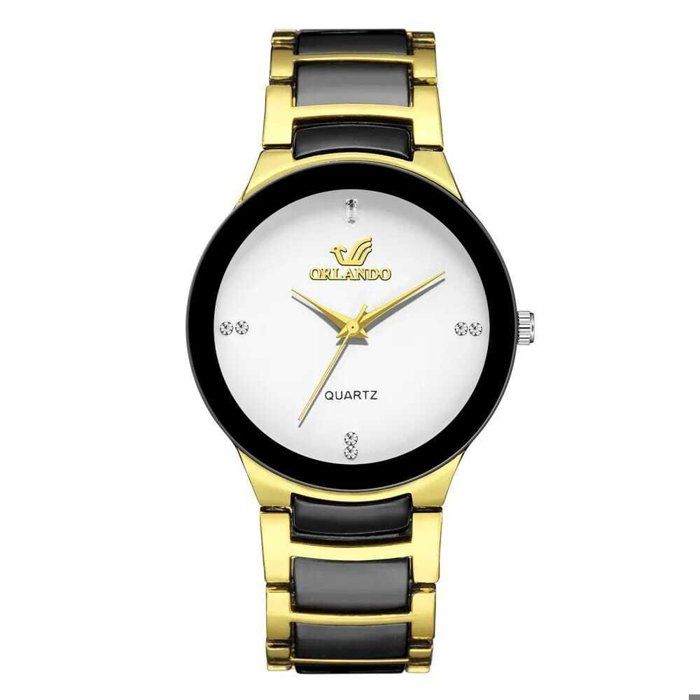 Montre à Quartz - Luxe - Hommes - Bracelet en Acier Inoxydable - Mouvement Analogique - Chic