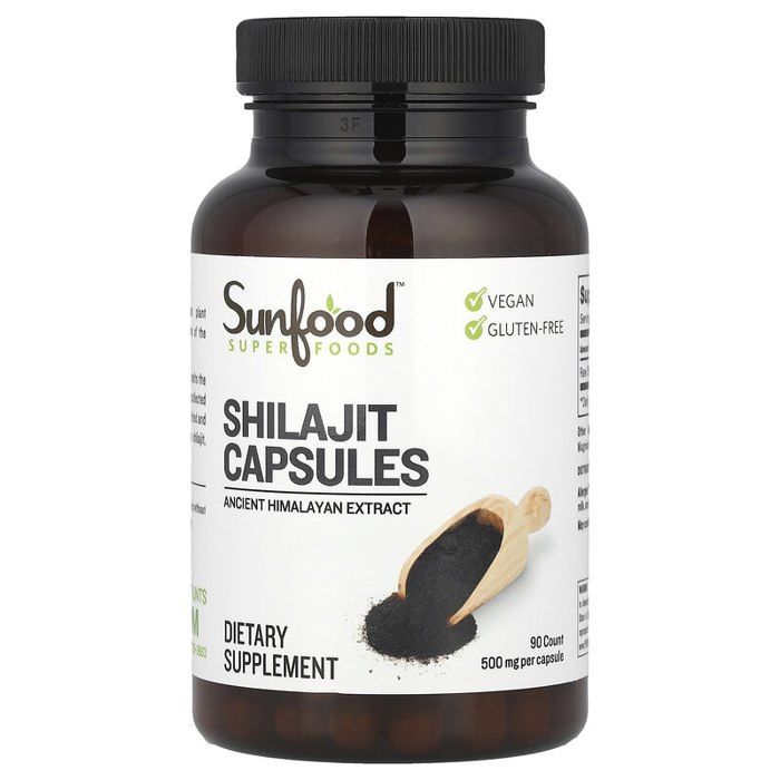 Shilajit, 500 mg - Favorise la production d'énergie cellulaire - 90 capsules