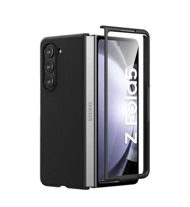 Coque pour Samsung Galaxy Z Fold 5 5G - housse etui rigide avant et arriere Noir