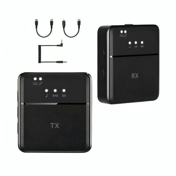 Microphone sans fil 2 en 1 à double suppression du bruit SX9 Compatible avec Smartphones Android et iPhone Type-c