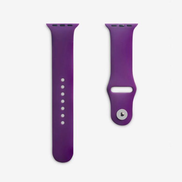 Bracelet compatible apple watch 38mm 40mm 41mm Serie 8 7 6 5 4 3 2 1 SE-Silicone Violet