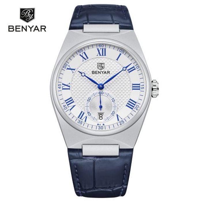 Benyar montres 2023 haut marque de luxe montres à Quartz hommes étanche sport mode cuir
