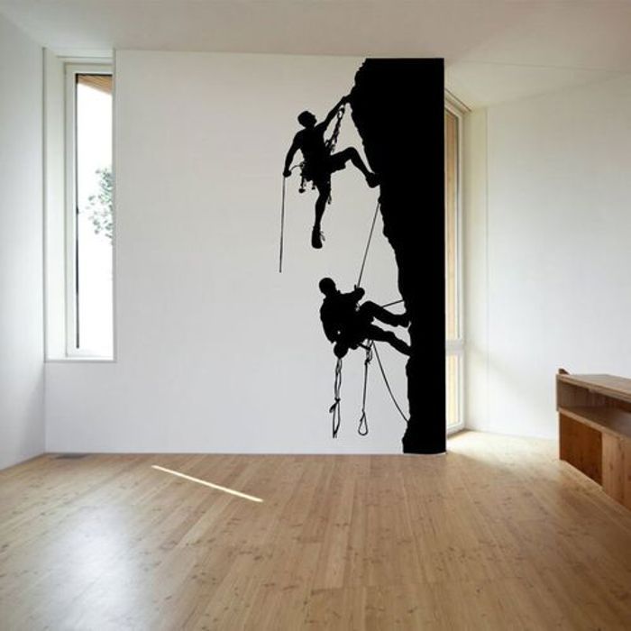 Autocollant mural d'escalade sports extrêmes 3B76