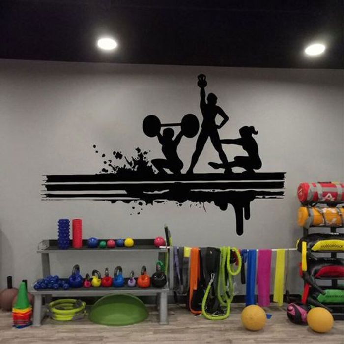 Autocollant mural en vinyle pour décoration de Club de Fitness,