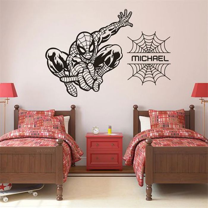 Autocollant mural en vinyle Marvel Avengers Spiderman
