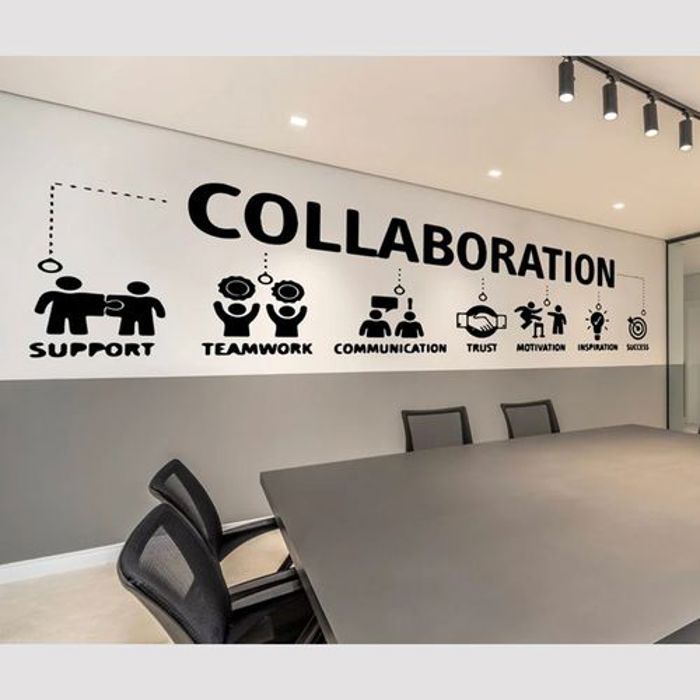 Autocollant mural en vinyle asuccès, inspiration, motivation, confiance