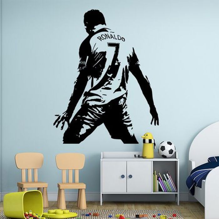 Autocollant Mural en vinyle de Football Cristiano Ronaldo