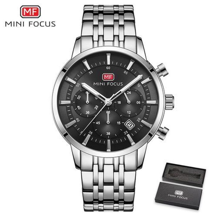 Montre - MINI FOCUS - 101 - Chronographe - Quartz - Noir - 44mm