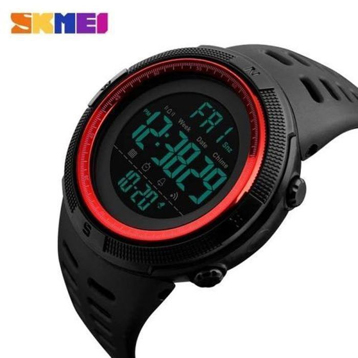 Montre Homme SKMEI Digitale 50m Étanche Multifonction avec LED .