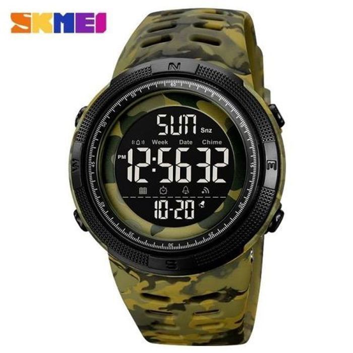 Montre Sport Digitale - Skmei - Apex - 50m Étanche - Chronomètre - Alarme