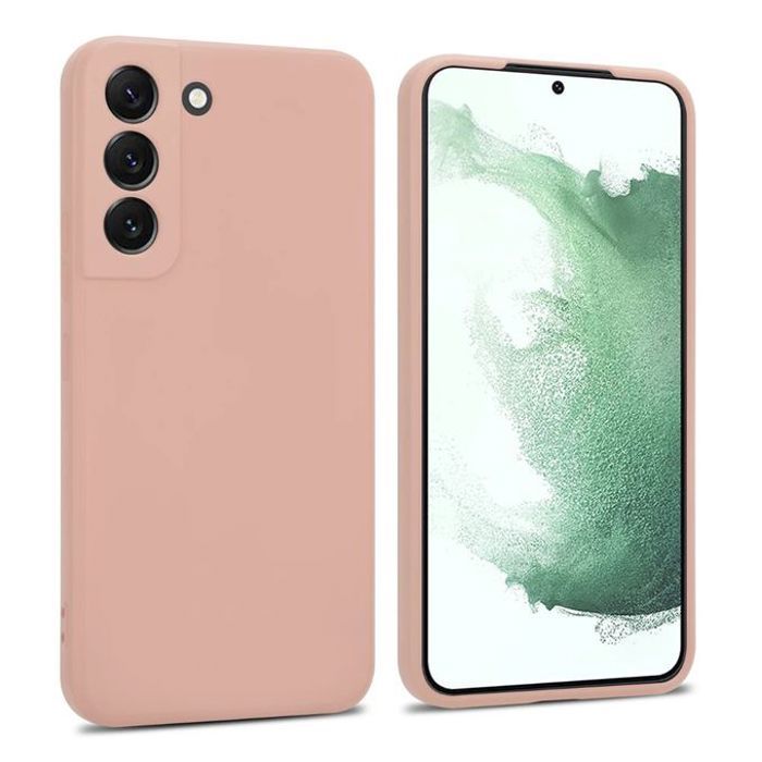 Coque - Samsung - Galaxy S22 - Silicone Liquide - Antichoc - Rose