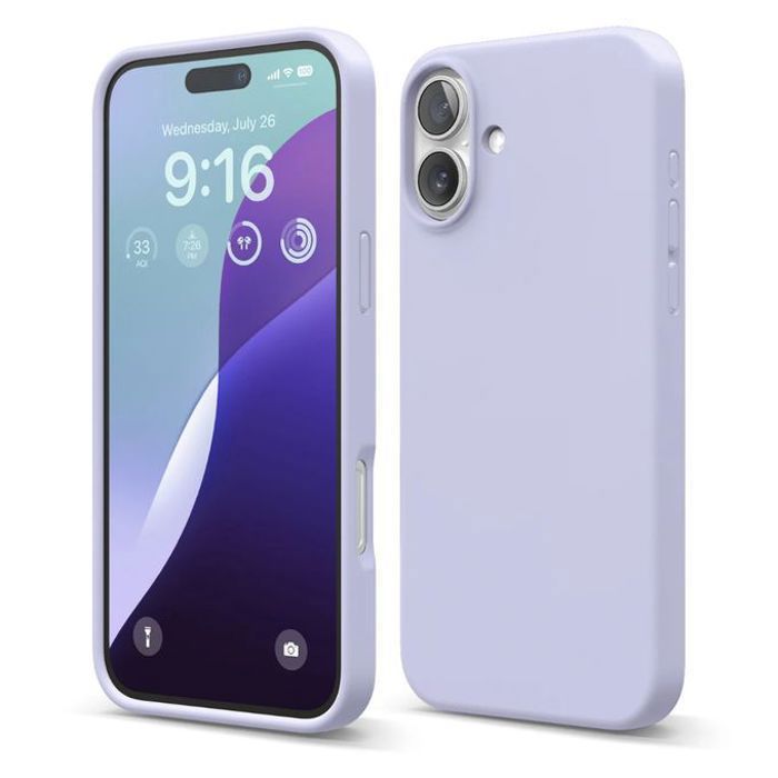 Coque Silicone pour iPhone 16 Plus (Violet)