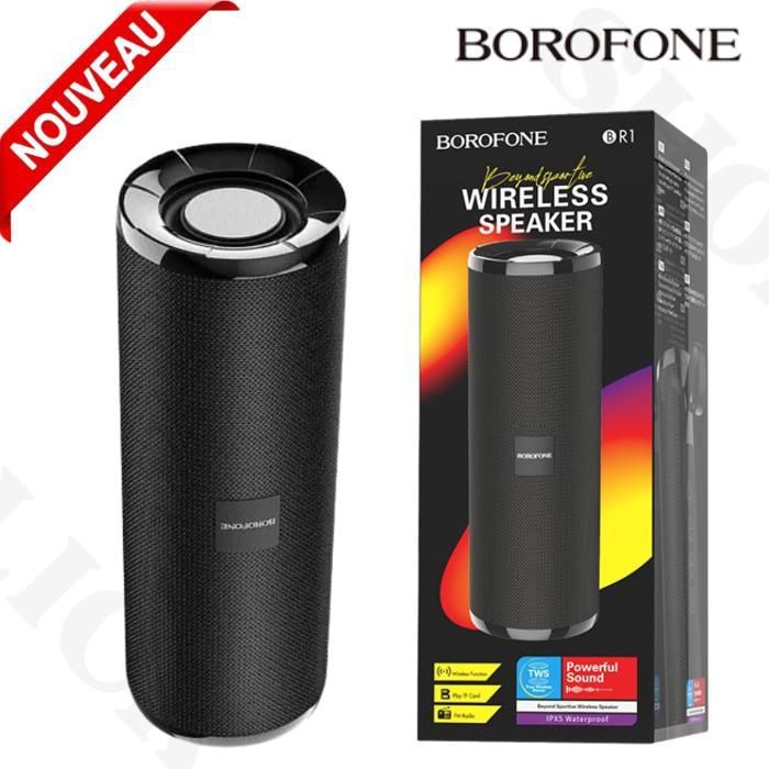 haut-parleur sans fil V5.0, batterie 1200mAh pour 3 heures de musique, appels