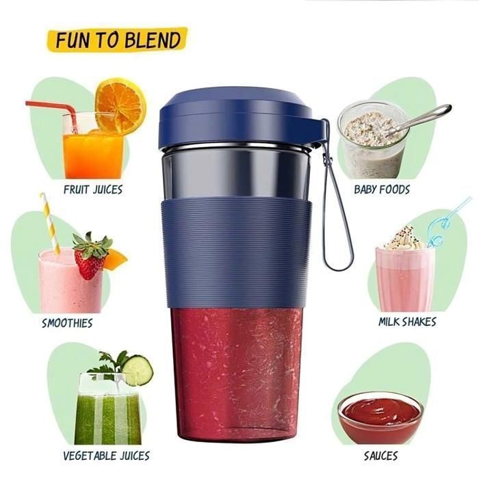 Glamboost - Mixeur Portable Rechargeable - Préparez des Smoothies et Jus Frais Partout