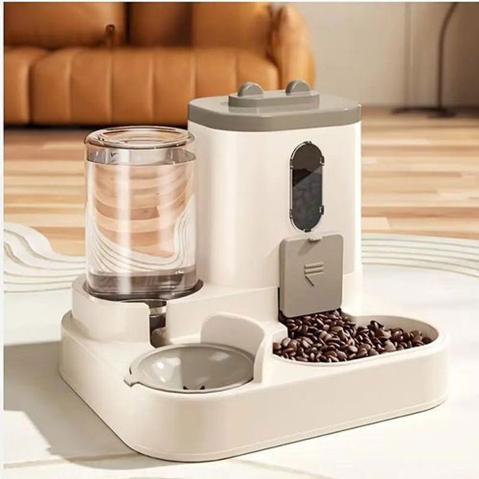 Mangeoire Gamelle 3 en 1 double bol pour chat et chien