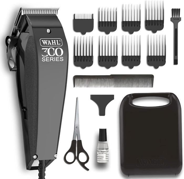 Wahl Home 300 Series Hair Cutting Kit – Kit Complet de Tondeuse à Cheveux pour Homme